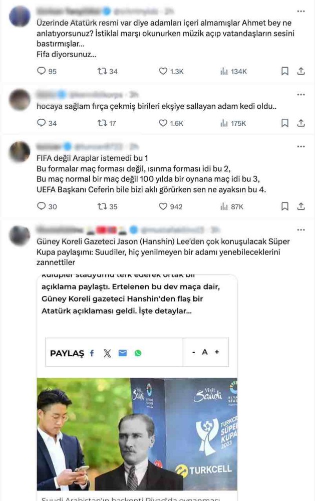 ahmet cakar dan suudi arabistan da ertelenen super kupa skandali ile ilgili tepki ceken yorum